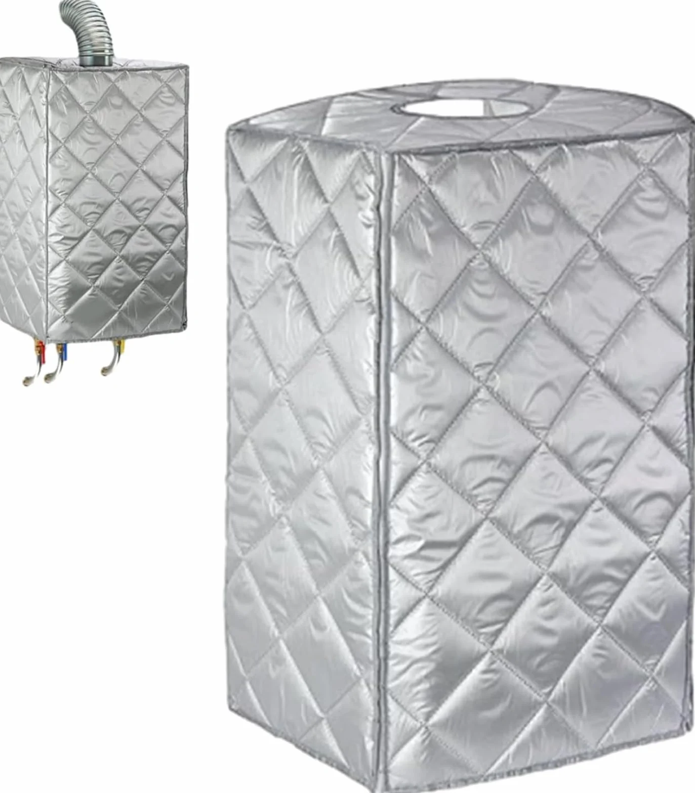 Cubierta reforzada para calentador de agua,Funda protectora impermeable para calderas y calentadores,Funda aislante contra heladas, lluvia y polvo,Durable al aire libre para patio,47x33x75cm