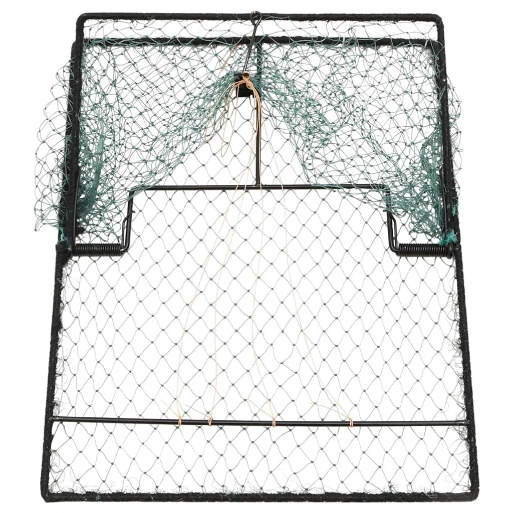 vidaXL Trampa para Pájaros, Red de Captura para Aves Vivas, Protección para Cultivos, Trampa Humanitaria para Animales, Acero Verde