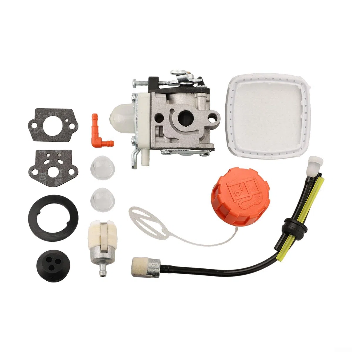 Kit de carburador para Echo PB-2520 para soplador de hojas, sustituye a A021004700 A021000722 A021000723, mezclador de aleación de aluminio con juntas para una fácil instalación y un