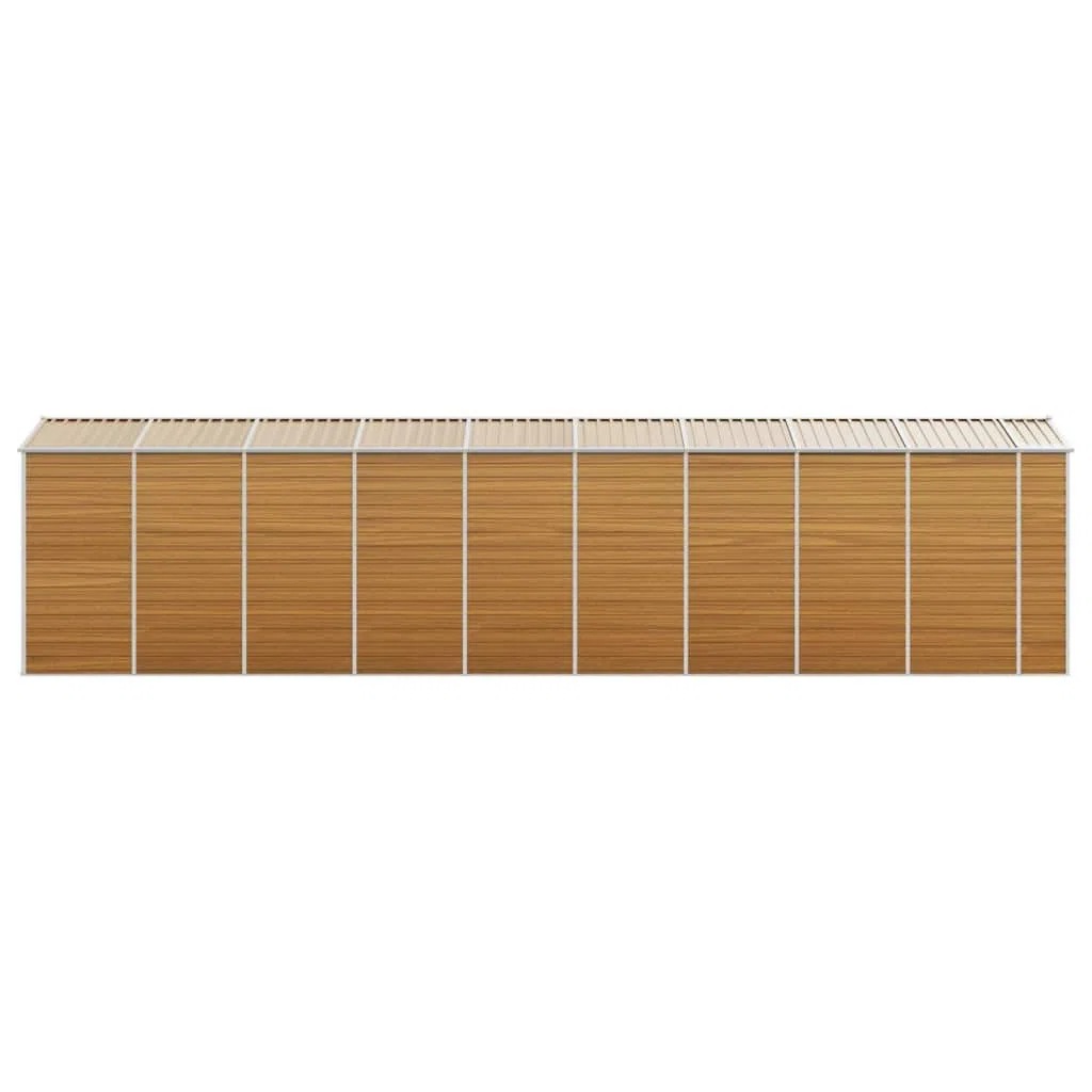 Caseta para electrodomésticos, 191 x 810 x 198 cm, acero galvanizado, color marrón claro