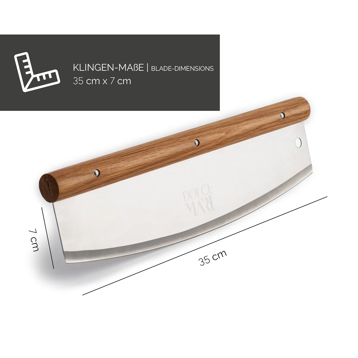 Set con piedra redonda para pizza, pala de madera & cortador - Piedra negra de cordierita de alta calidad apta para horno y parrilla - Piedra para hacer pizzas crujientes al estilo italiano