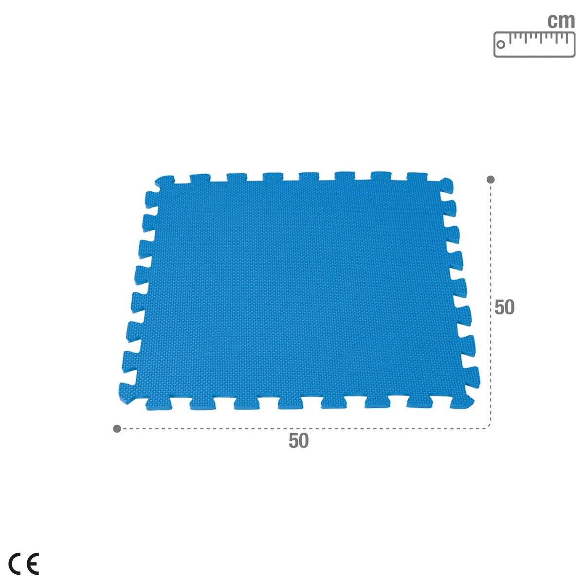 Intex 29081 - Protector suelo para piscinas 50 x 50 x 1 cm, 8 piezas