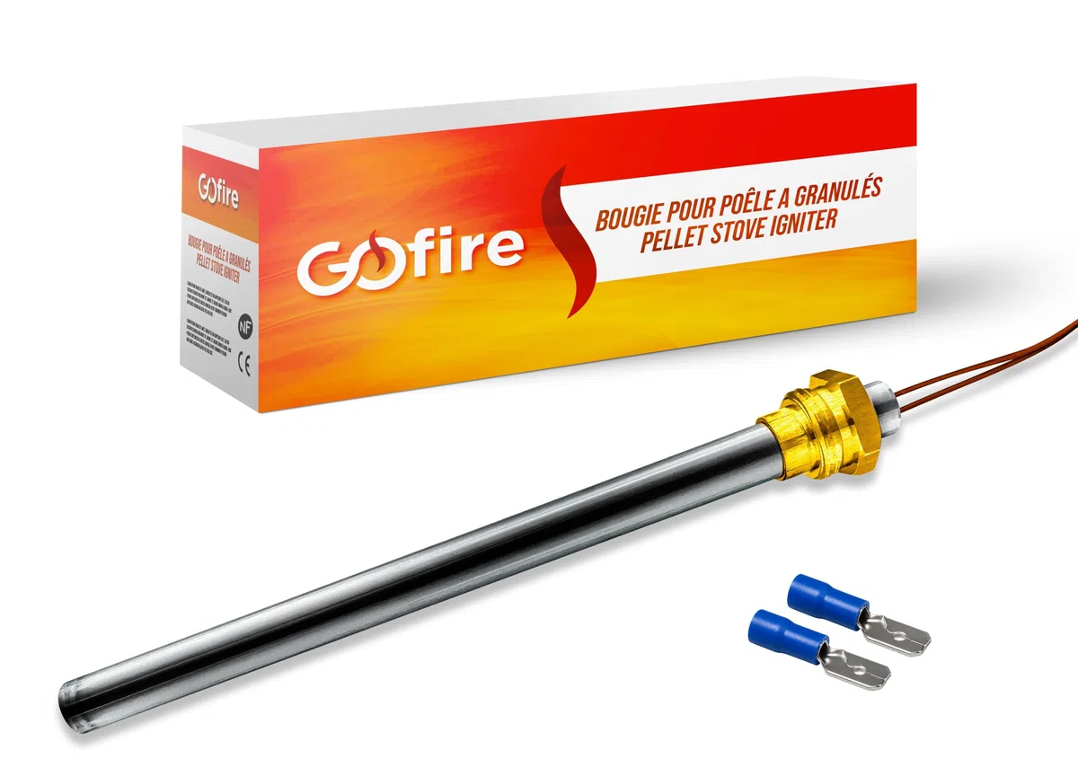 Bujía de encendido para estufa de pellets compatible con PIAZZETTA/SUPERIOR/JOLLY MEC/INTERSTOVES/INVICTA/MCZ/FREEPOINT/RED/KAUSIFLAM/SKIA (140 mm - Ø9,9 mm - 280 W - 230 V - lc500)