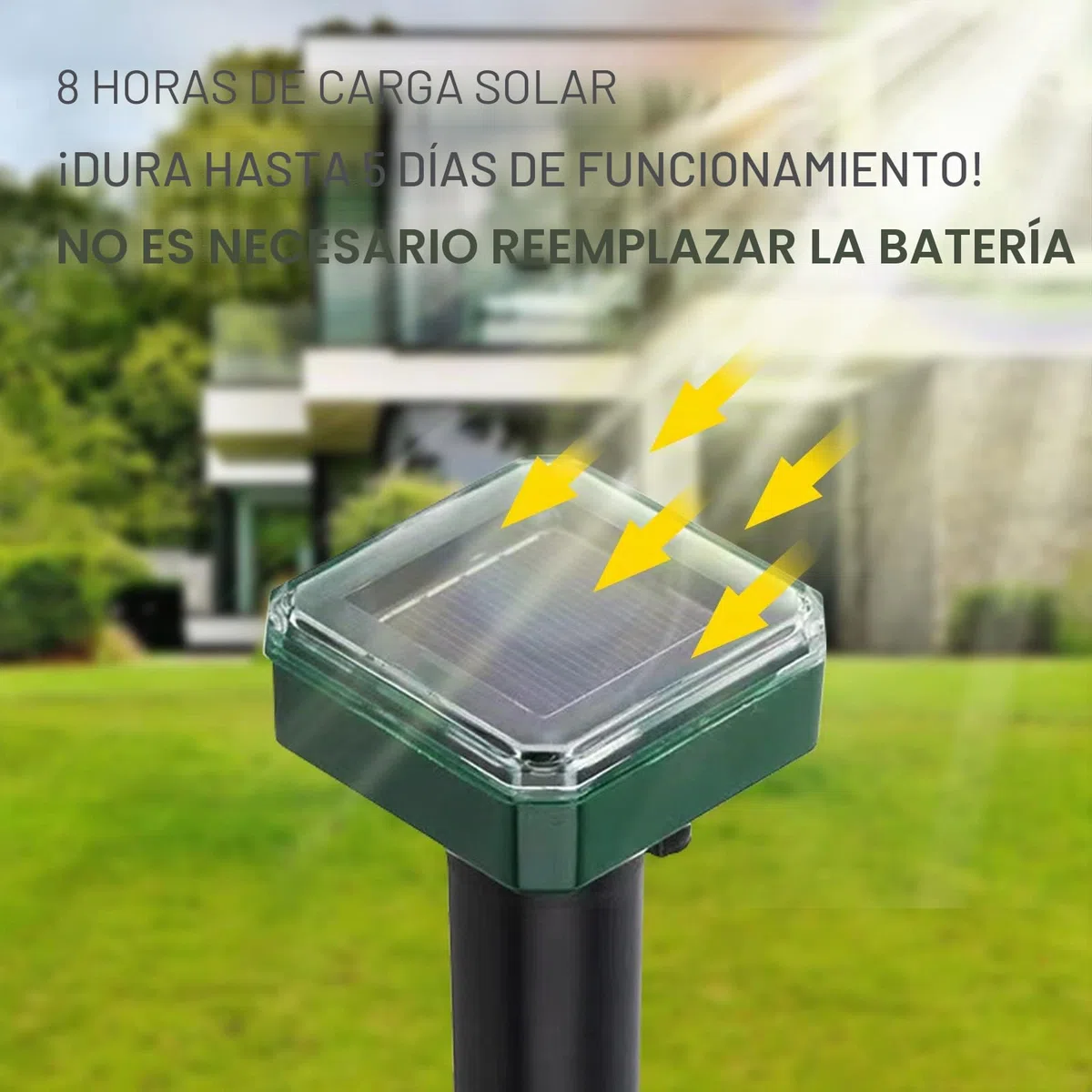 Ahuyentador de Topos, 4 Piezas Ahuyentador de Ratas, Repelente Ultrasónico de Ratones, Repelente de Topos Solares, Impermeable Ahuyentador de Ratas para Jardin y Cámping, Anti Topos Serpientes Ratones