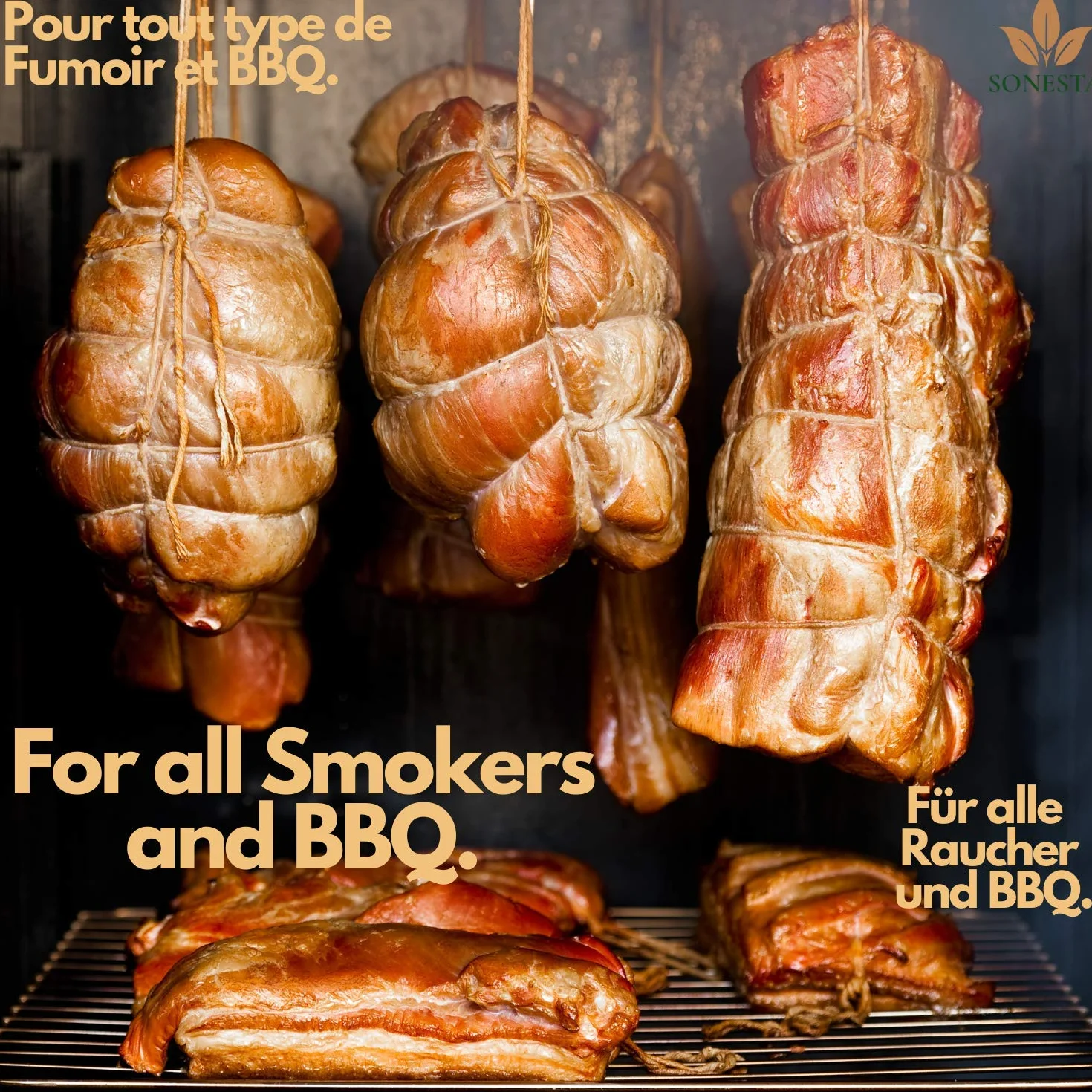 1kg Astillas de Madera para Fumar & Ahumador y Barbacoa | 100% natural de las selvas de Polonia | Virutas ideal para BBQ Landmann, Weber, Barbecook, ahumador cocina, y otros | MEZCLA PROFESIONAL XXL