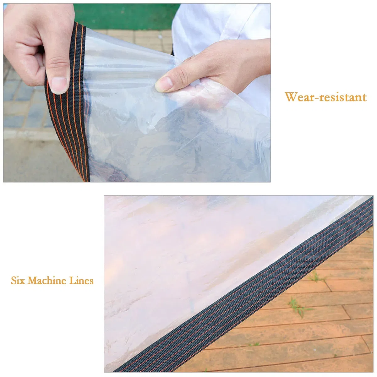 Lona Impermeable, Lonas Transparente con Ojales, Cubierta Funda de Protección Resistente al Desgarro para Plantas Invernadero Jardín Terraza (2X3M)