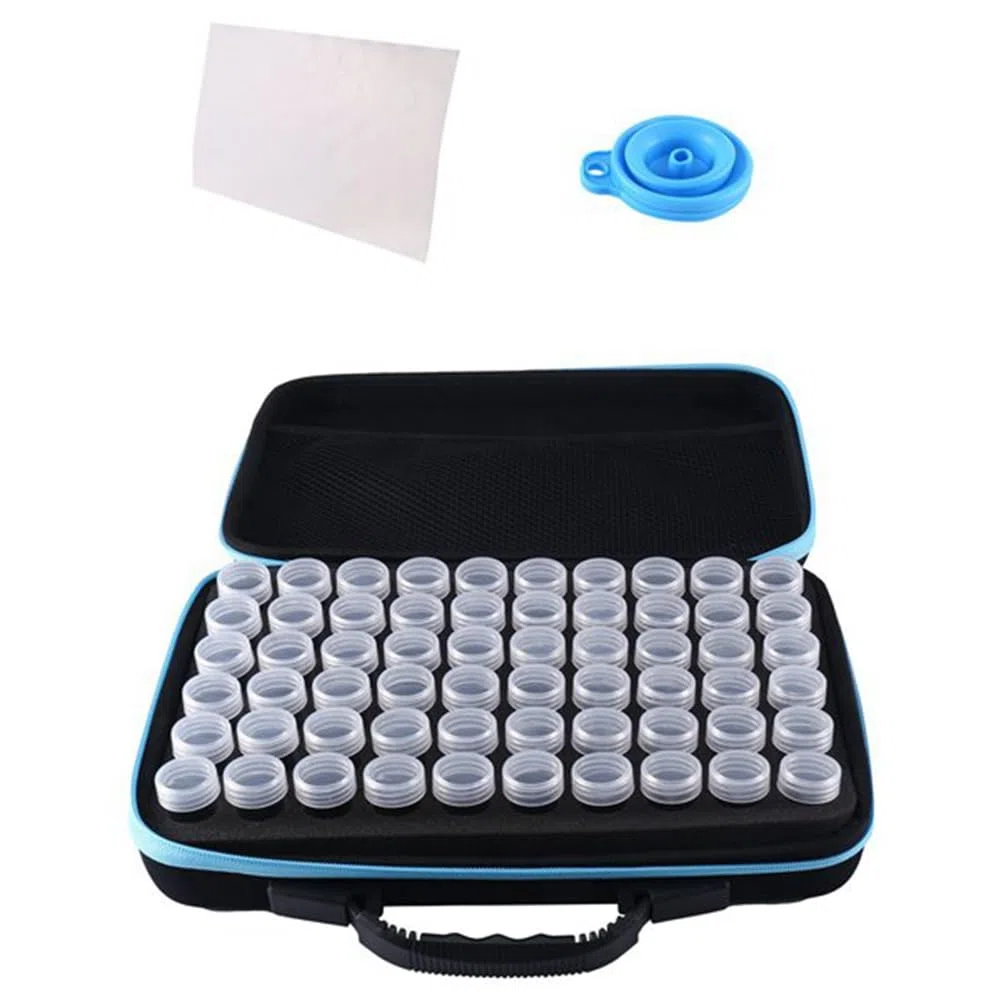 Organizador de almacenamiento de semillas de 60 ranuras, caja de almacenamiento resistente con bolsa con cremallera y etiquetas adhesivas (semillas no incluidas)