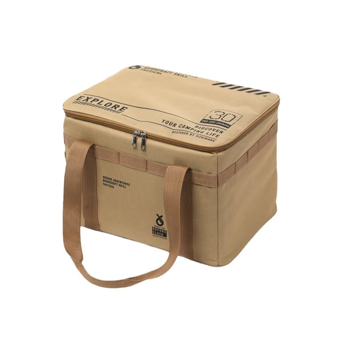 Bolsa organizadora de pícnic, bolsa de almacenamiento impermeable de gran capacidad, organizador plegable para playa, senderismo y manta/utensilios al aire libre