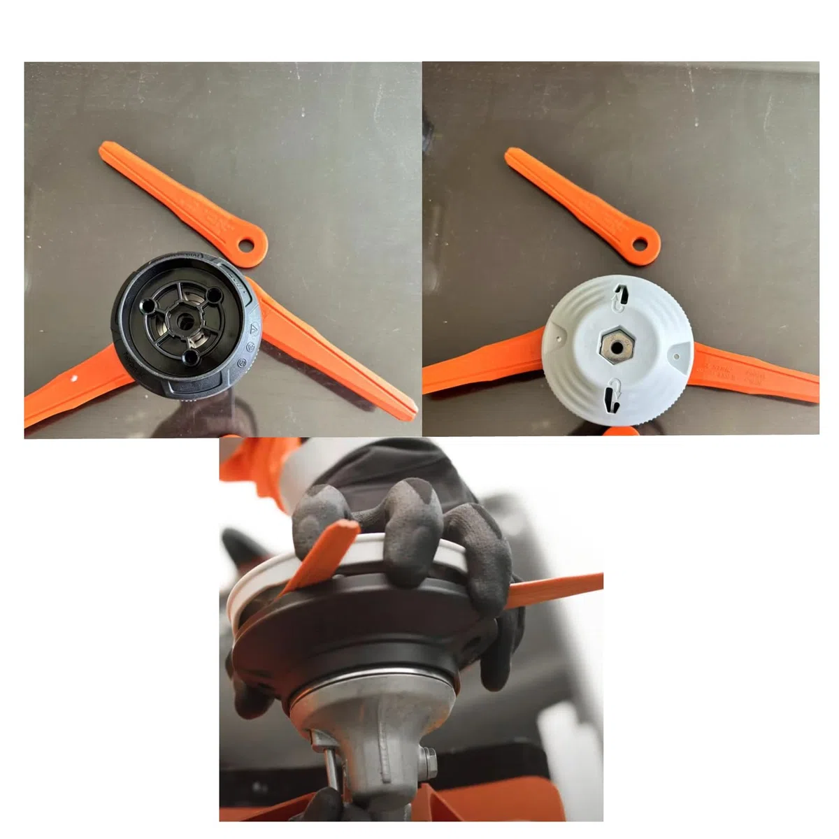 Paquete de 18 Cuchillas de Repuesto de plástico 4002 007 1000 para Stihl Polycut 6-2, 6-3, 7-3, 28-2, 48-2 Weed Eater Trimmer Head 40020071000