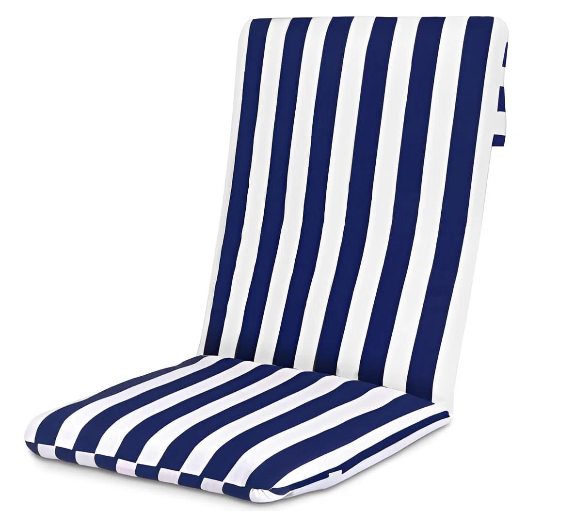 MORE FREE-Cojín Tumbona Colchón Tumbona Acolchada Classic Texturas Colchóneta para Tumbona Exterior Funda de Loneta con Cremallera Lavable Cojín Acolchado de Fibra (Azul, Pack 1 【120x50x7cm】)