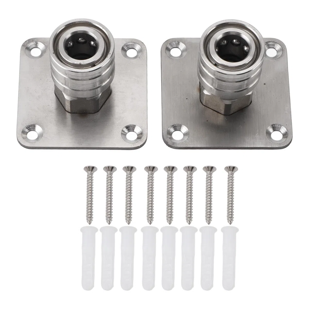 KKPLZZ 2 soportes para cañón de espuma para lavadora a presión de 1/4 pulgadas de conexión rápida de acero inoxidable para boquilla de lavado a presión, soporte de montaje en pared