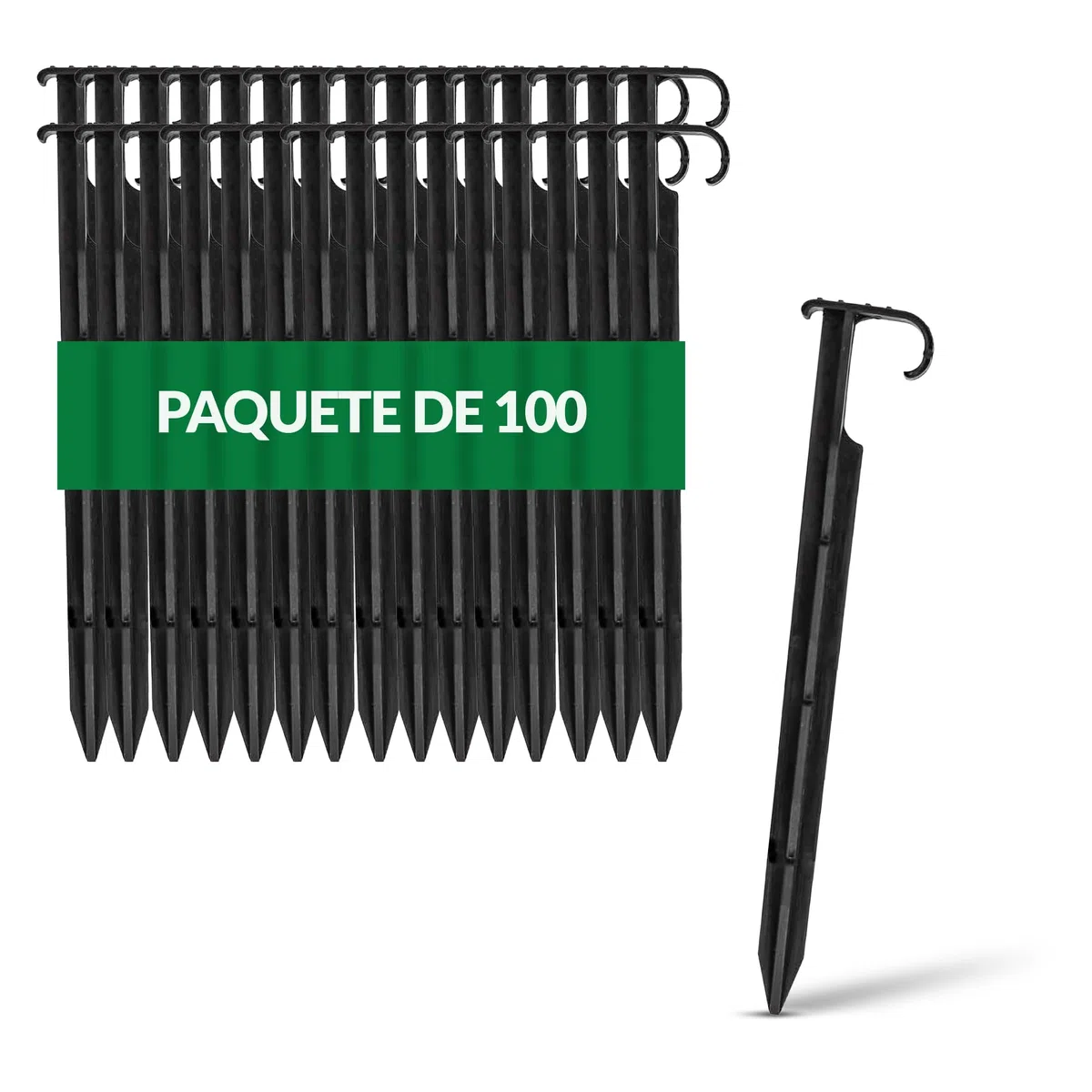 GARDENIX® 100 Pieza Anclajes AquaPIN para Manguera de riego para jardín