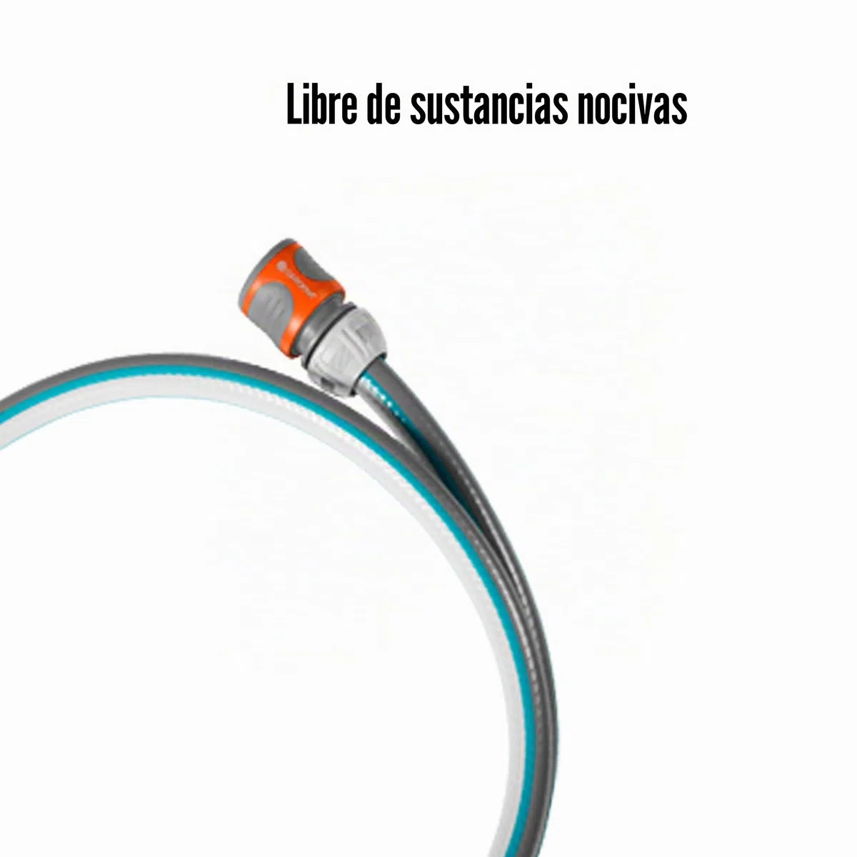 Gardena 18011-20 - Set de conexión de 13.mm (1/2""), 1,5.m, adaptador de manguera para conectar el carro portamanguera multicolor