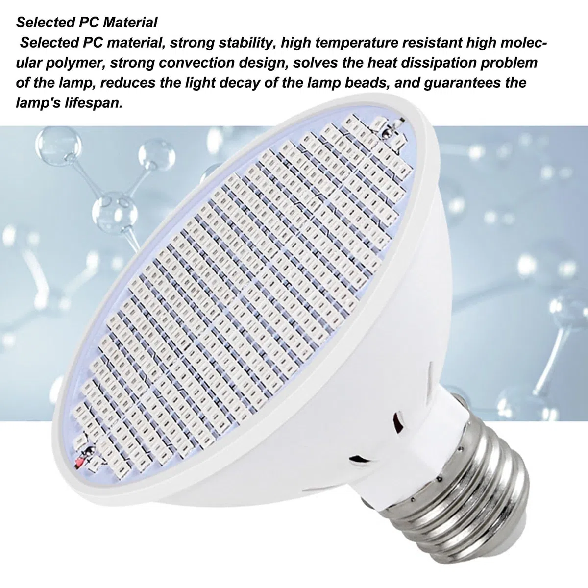 Alomejor Fuente de Luz LED de Múltiples ángulos, Bombilla de Cultivo de 300 LED, Espectro Rojo y Azul para Inicio de Semillas de Plantas de Interior