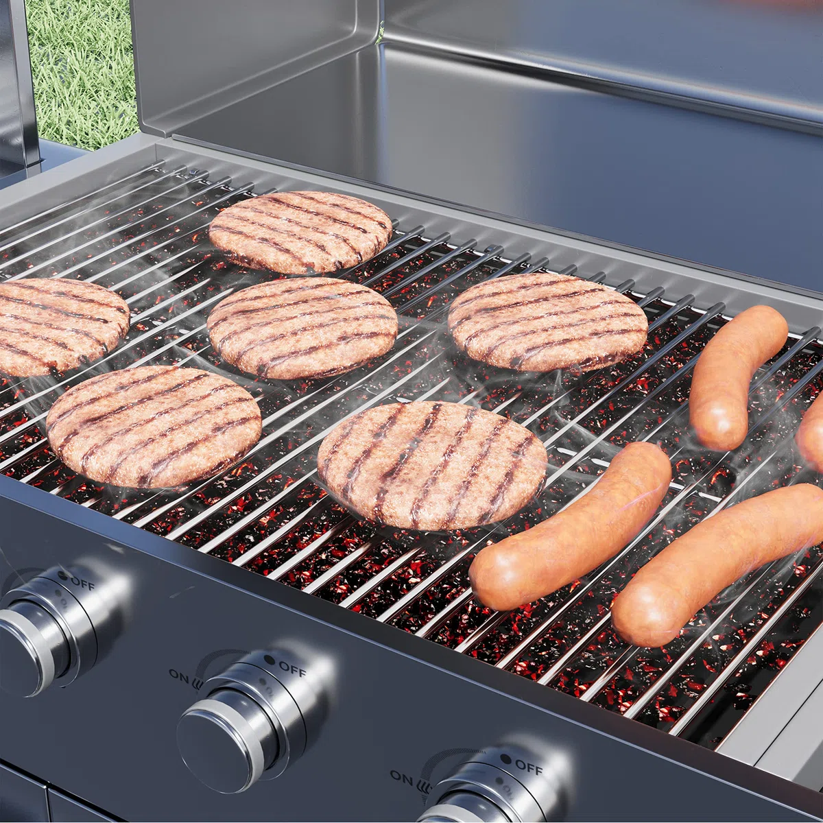 Rejillas de cocina de 17 pulgadas para Home Depot Nexgrill 720-0830H, 720-0830D, 720-0783E, 720-0783C, rejillas de cocina de acero inoxidable de 17 pulgadas para Nexgrill 720-0888 720-0888N