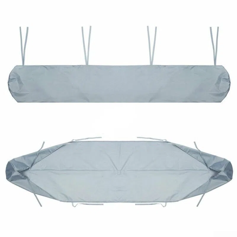 Cubierta protectora para toldo de patio, bolsa de almacenamiento impermeable, protector contra el polvo, para toldos retráctiles manuales, varias longitudes (4 m, gris)