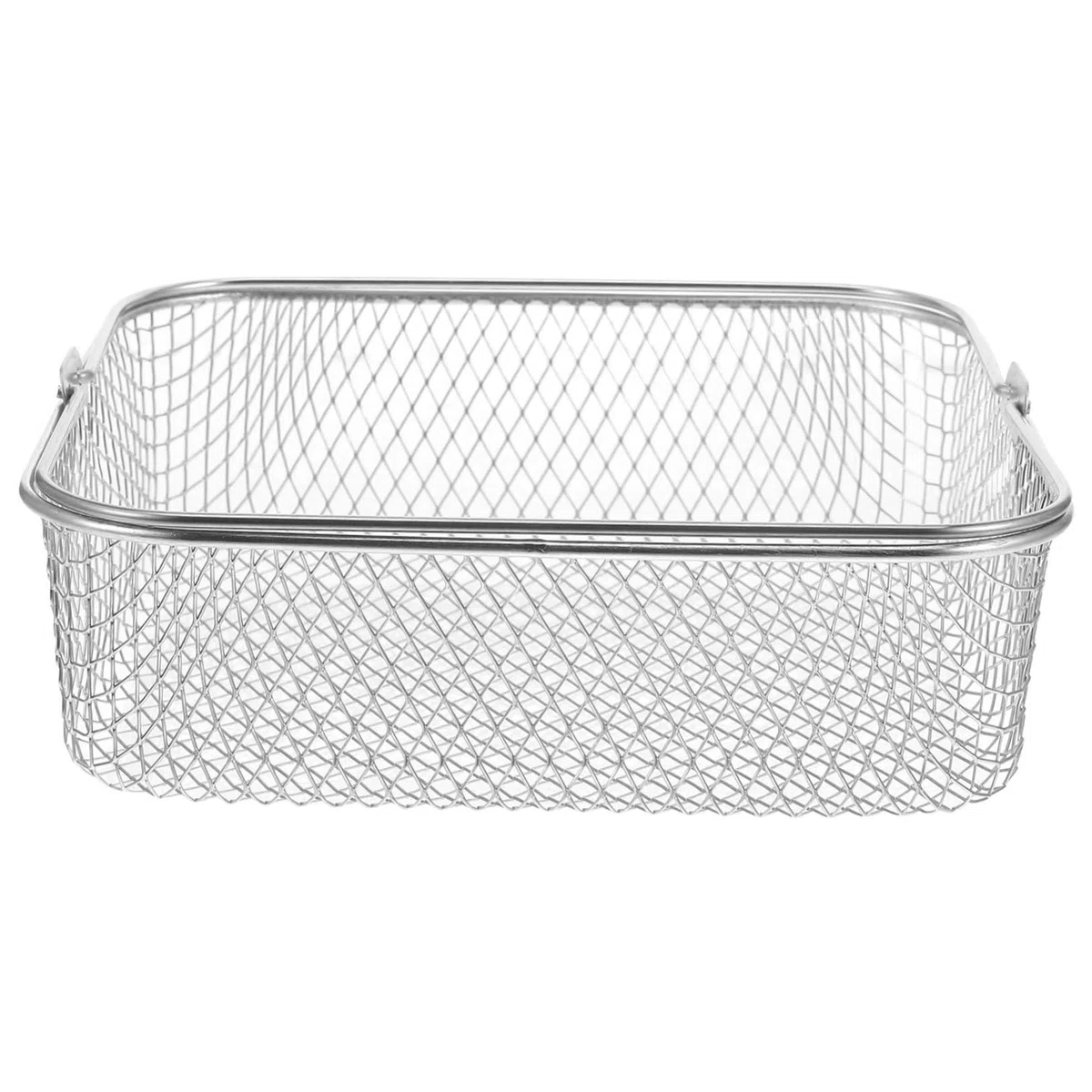 Kichvoe Cesta con Asa para Extracción Fácil de Freidora de Aire Cuadrada de Acero Inoxidable y Cocción Saludable para Cocinar Papas Fritas y Pollo Frito