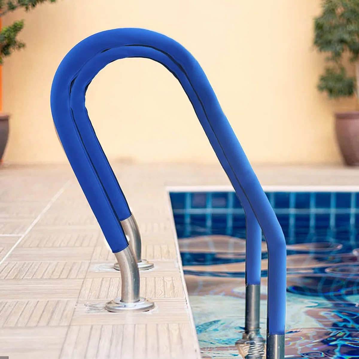 Cubierta para pasamanos de alberca, 4/6/8/10 pies, cubierta de pasamanos de piscina | antideslizante con cremallera | Protector de agarre de escalera duradero | Solución de seguridad