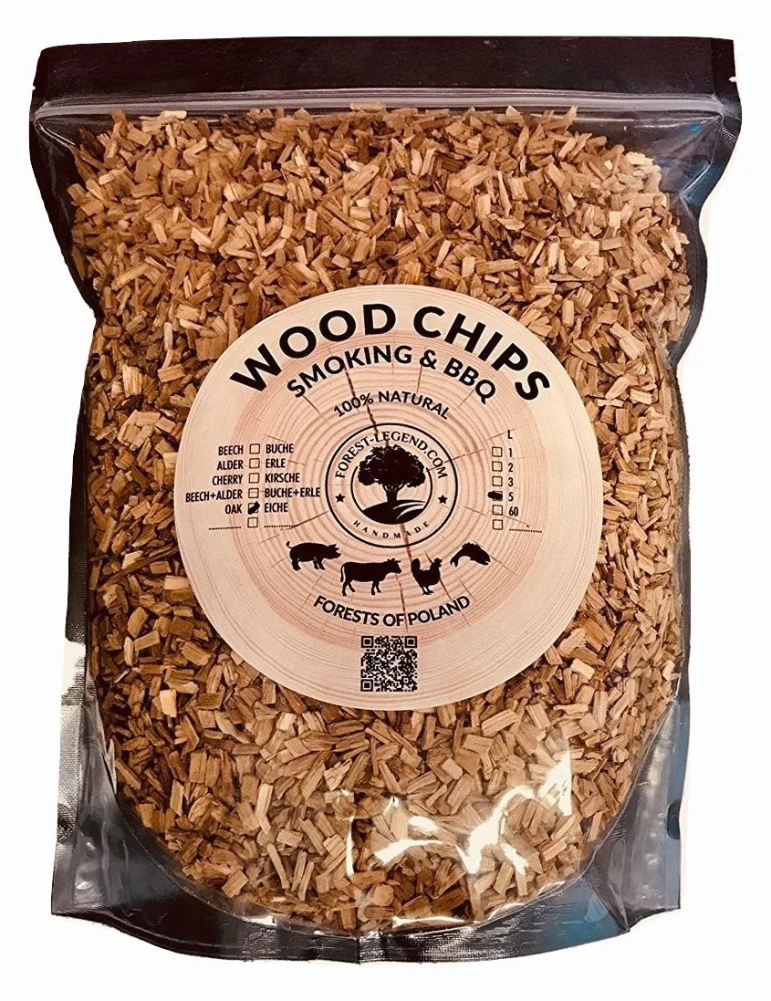 Astillas de madera para ahumar de 5 litros para barbacoa y ahumadores, 100% natural de bosques polacos (aliso)