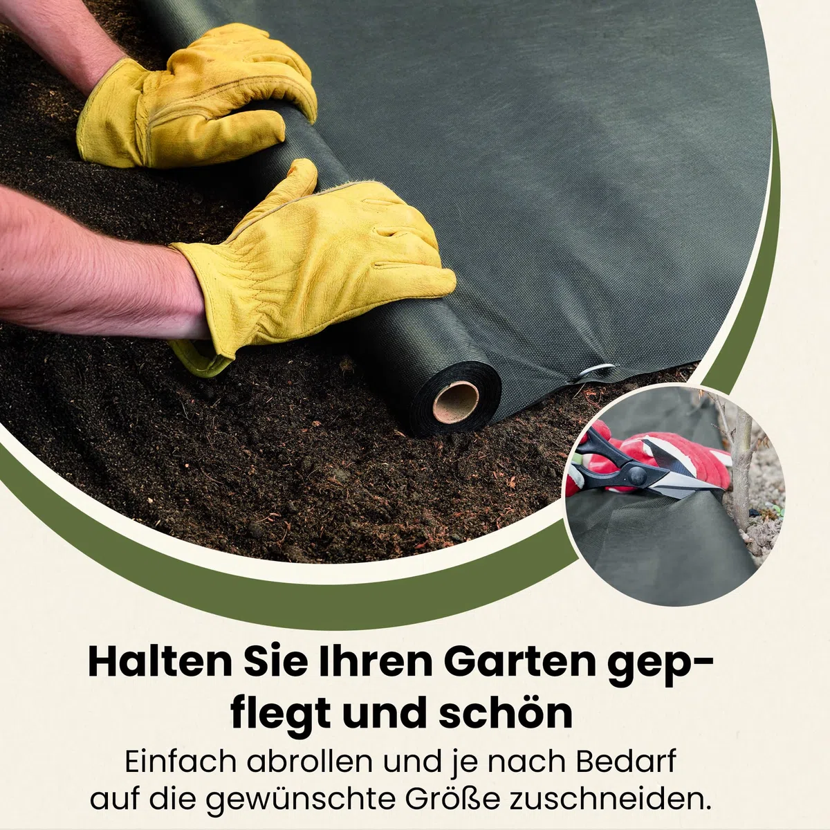 GARDENIX® 16 m² Tela para Control de maleza 50g/m² de jardín vellón de protección contra malezas Alta estabilización UV Permeable al Agua (1,6m x 10m)