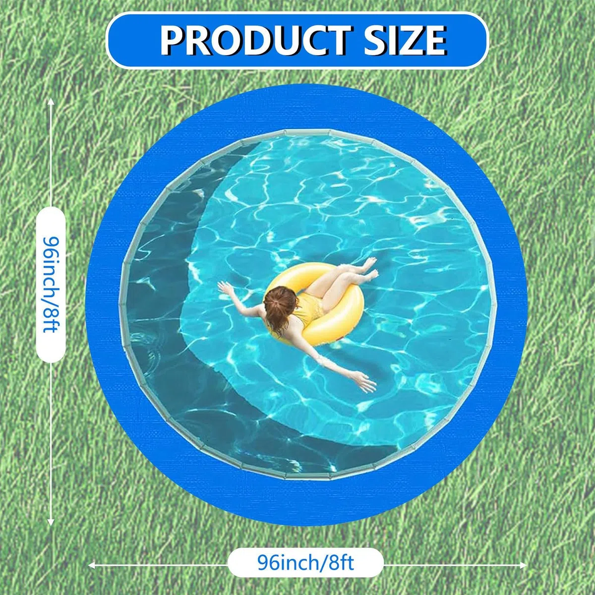 Almohadilla para Liner de Piscina - Lona para Revestimiento De Alberca Exterior - Tela Reforzada Acolchada Protectora para Fondo De Natación Barca Muebles