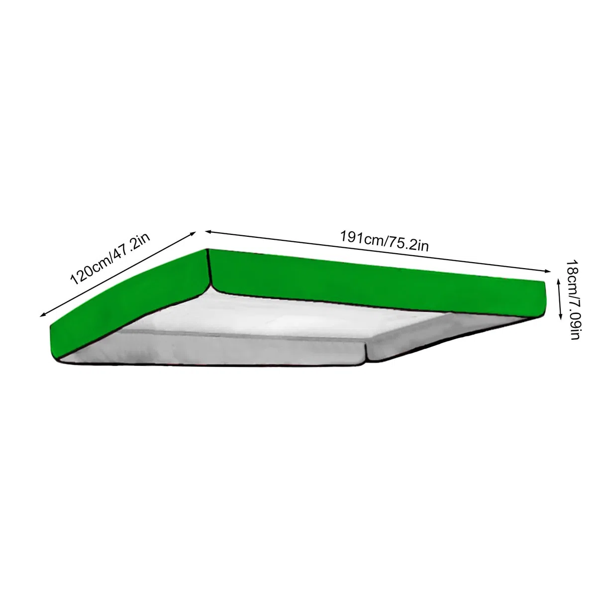 Toldo de repuesto para columpio de terraza, cubierta de columpio de terraza de tela Oxford 210D, lona de techo para columpio para exteriores, protección UV para balcón, jardín, hamaca, sillón de