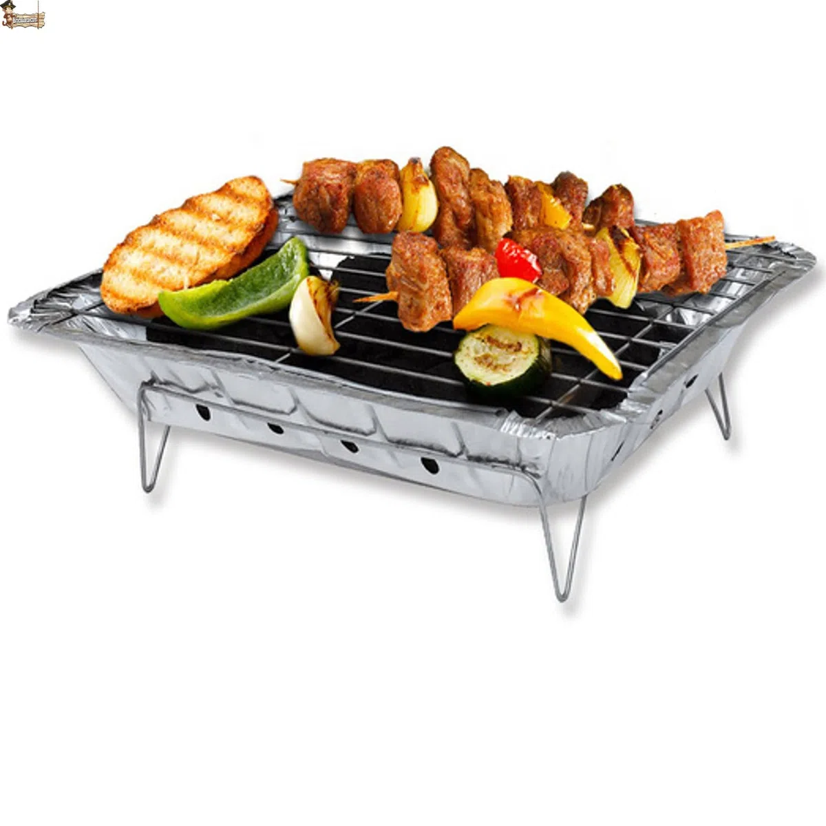 BricoLoco.com Barbacoa instantánea desechable de un solo uso para usar y tirar. ¡¡¡800 gramos!!!. Jardín, picnic, excursiones, camping. REGALO CERILLAS. (1)