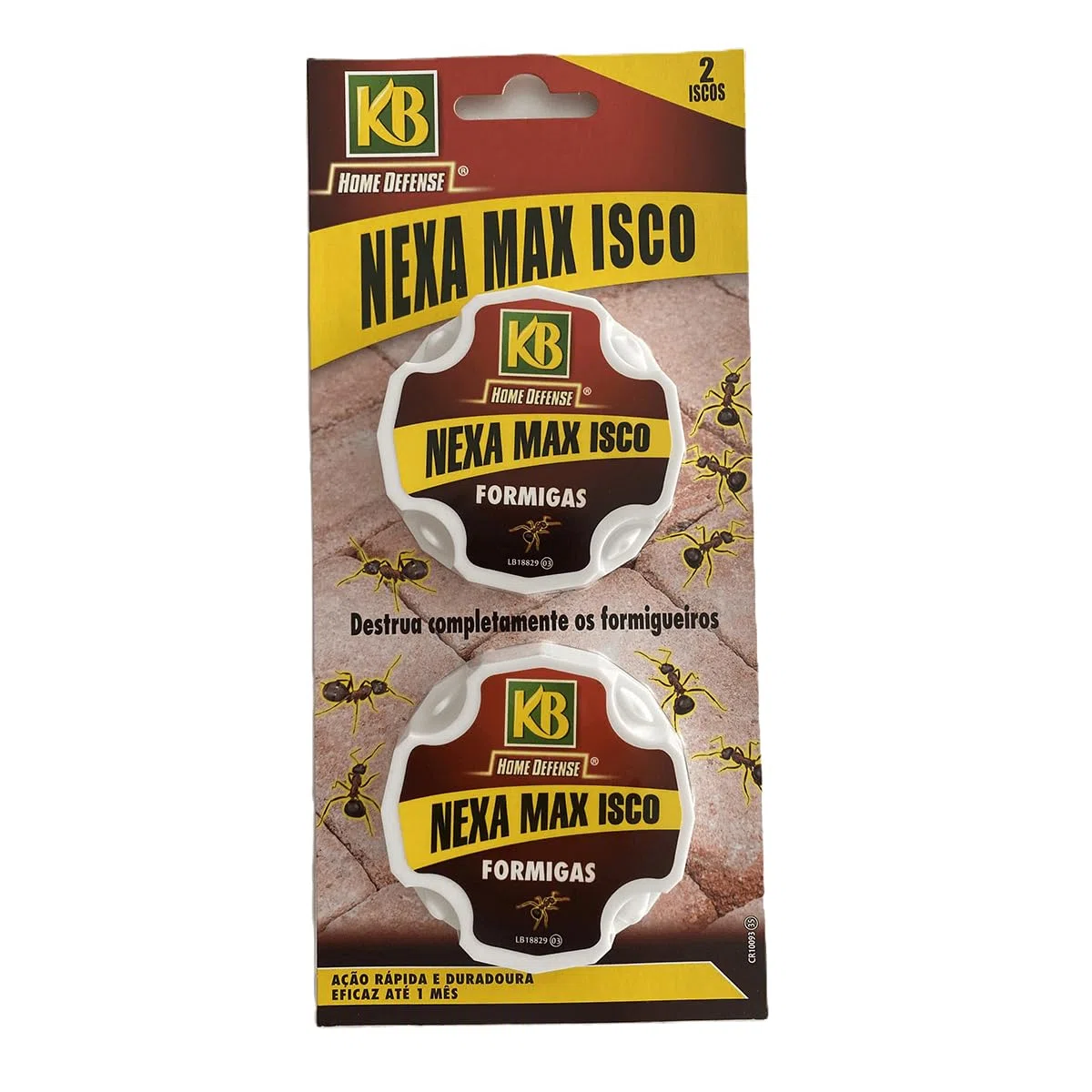 Home Defensa Hormigas KB recinto Cebo x2, Rojo, 11 x 2 x 24 cm