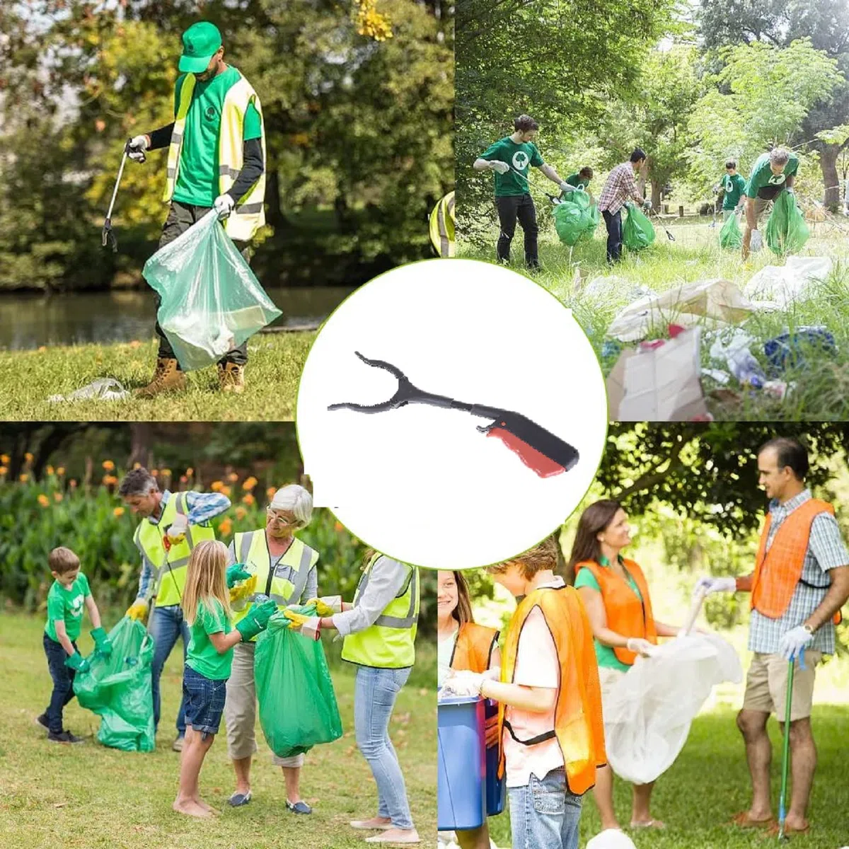 Bavooty Pinzas de Agarre para Personas Mayores,Pinzas de Agarre Ligeras,Pinza Recoge Objetos,Pinza para Recogida de Residuos,Pinzas para Personas Mayores,Recogedor de Basura,para Los Niños,Viejos