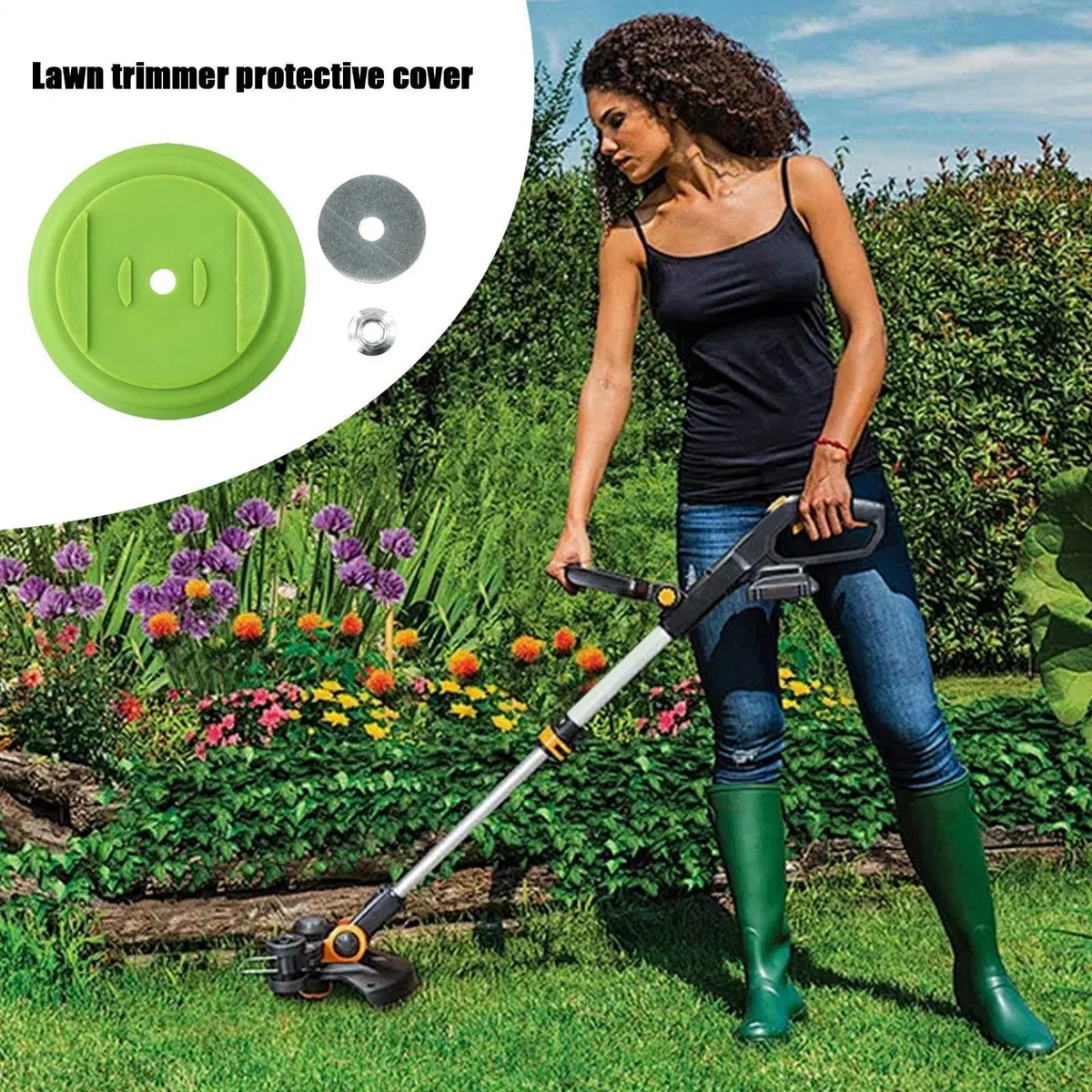 Genérico Cortacésped - Reemplazos para Tractores | Paquete 3 Placa ABS Guarda | Accesorios Herramientas Jardín, Protector Recortador Junta Tuerca