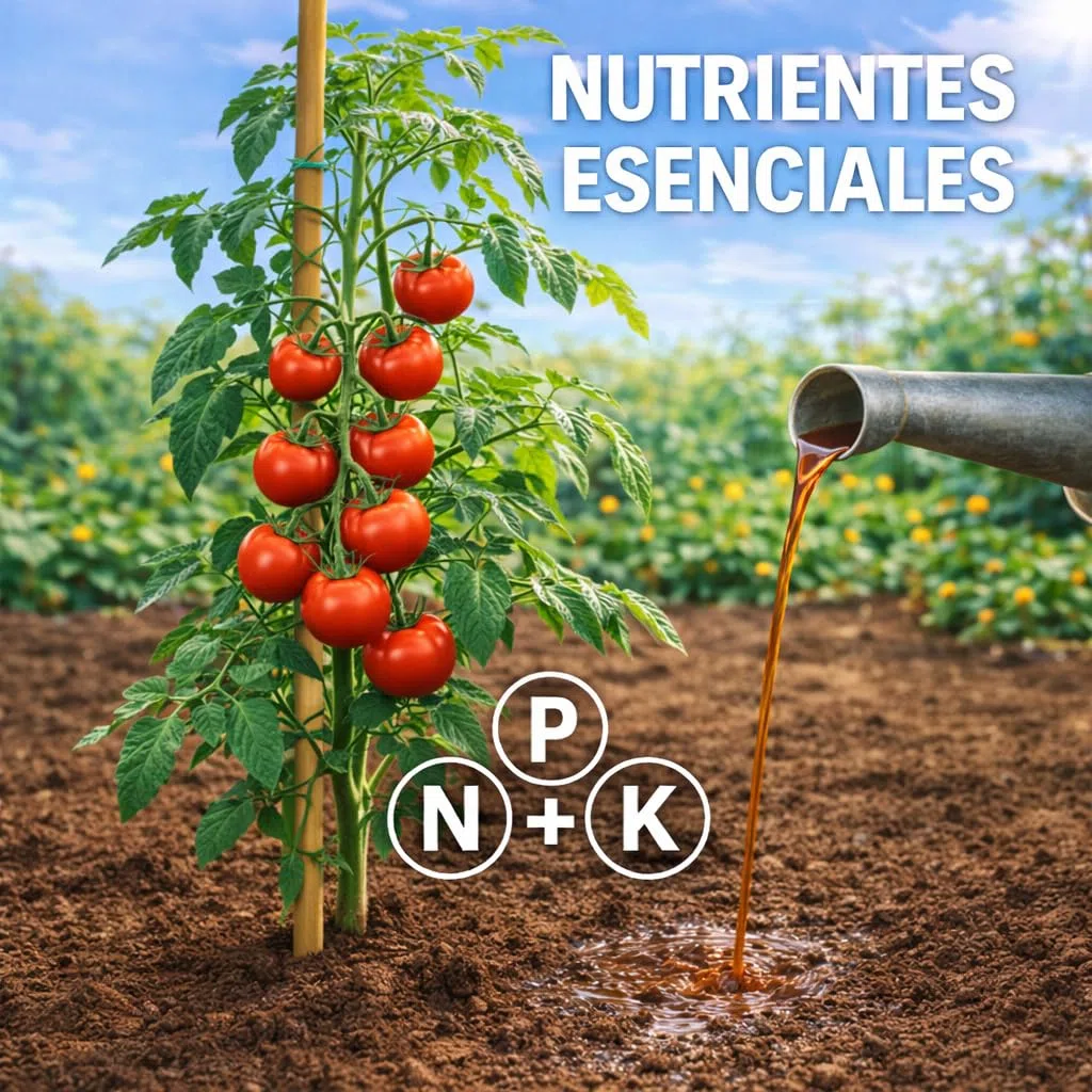 Fertigoo® Abono Huerto Líquido con Extra de Potasio 2L Orgánico 100% | Ideal para Crecimiento, Floración, Engorde de Hortalizas y Fructificación de Árboles