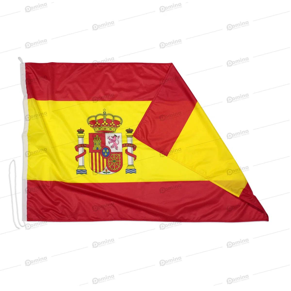Bandera España 225x150 cm en Tela náutico 115g/m², Bandera española 225x150 Lavable,Bandera de Espana 225x150 con cordón,Doble Costura perimetral y Cinta de Refuerzo