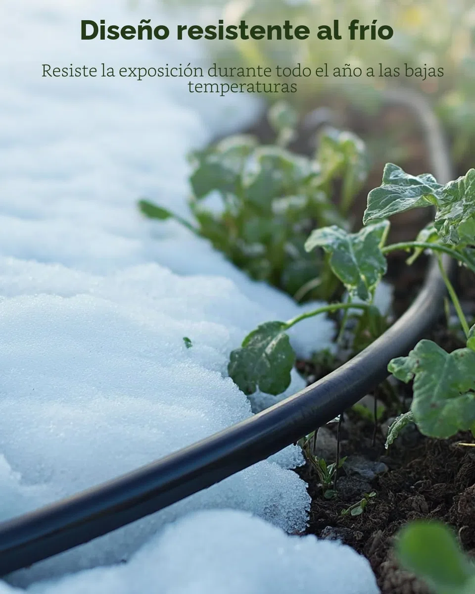 Pawfly 30 M Tubo de riego por goteo, 4-6 mm Tubería de distribución para sistema de riego, Línea de Micro PVC negro, Rollo de manguera para jardín, Pieza de riego por goteo