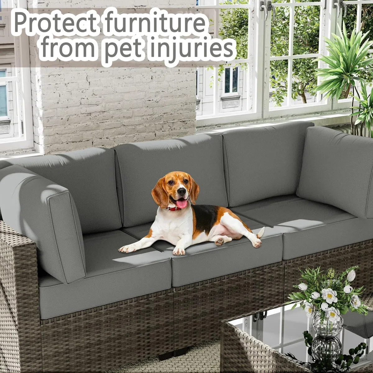 Genérico Fundas de Cojín para Patio Exteriores con Cremallera, Impermeables Cubiertas Cojines para Sofá Seccional, Silla y Sofá de Mimbre(Beige,60x70x8cm)