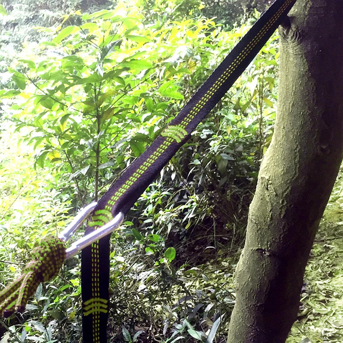 Correas para hamaca, para acampar al aire libre, accesorios para árbol de yoga, columpio para colgar, sistema de suspensión de bucle de extensión, 280 cm, rodamiento máximo 600 kg