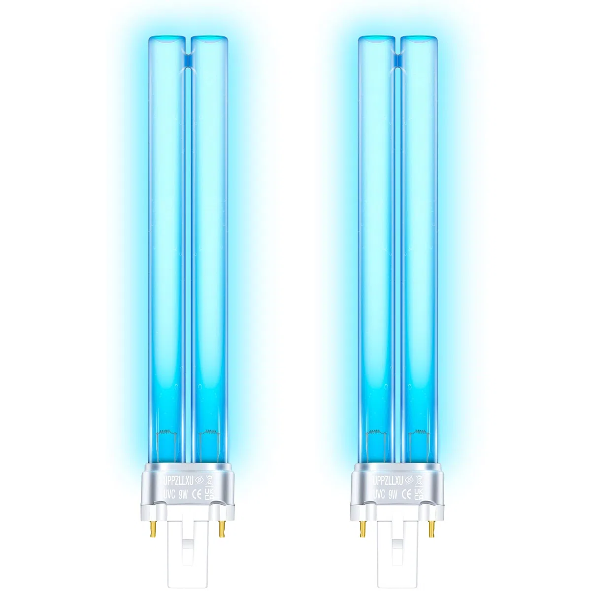 9W Bombilla UVC G23 PLS, Balasto Inductivo, para Clarificador y Filtro UVC, contra Bacterias y Algas en Estanques (2 Piezas)