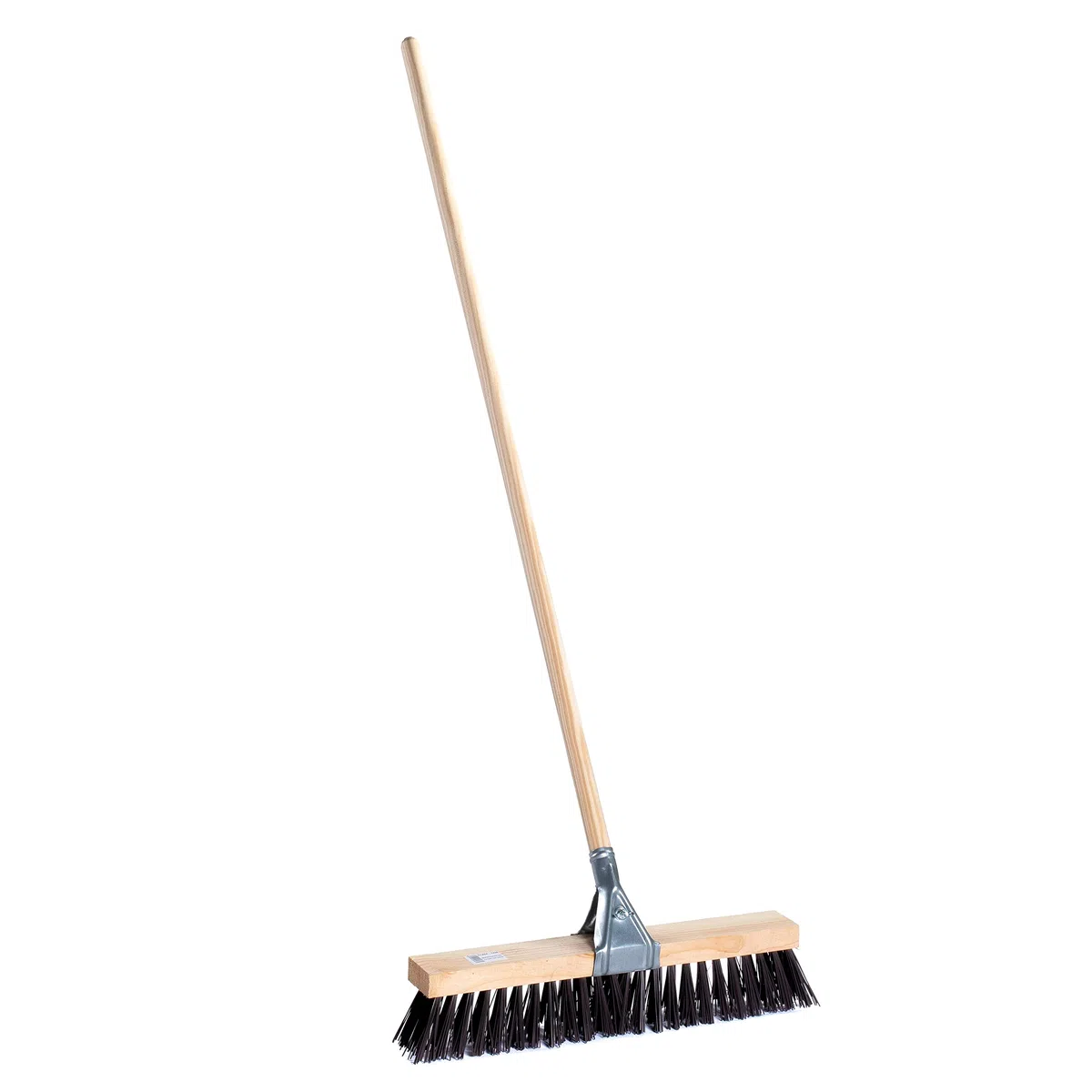 Cepillo barrendero 50 cm Fibra Dura Fuerte con Garra metálica con Mango Madera