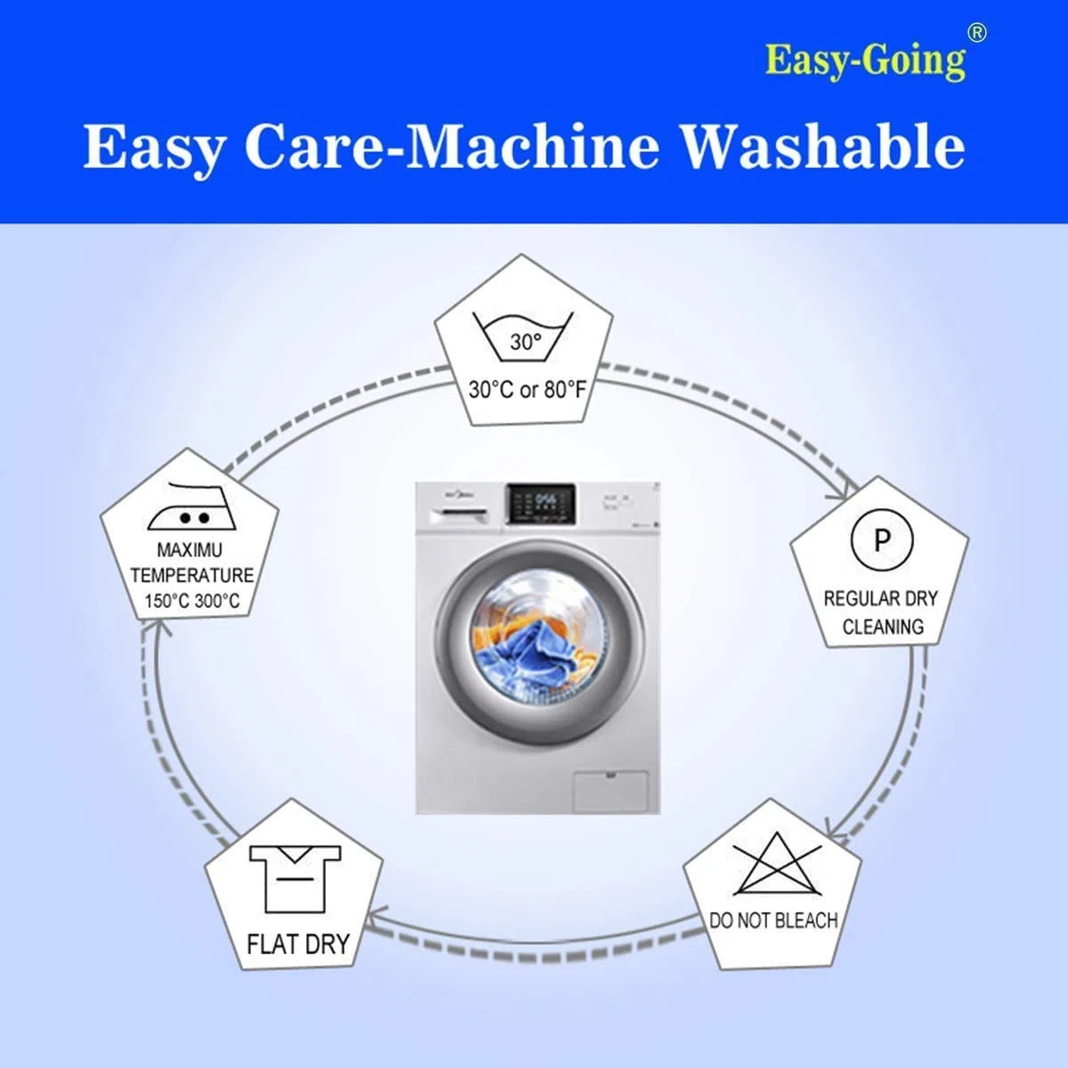 Easy-Going Funda Reversible sofá de 4 plazas, Resistente al Agua, con Tubos de Espuma y Correas elásticas, Protector de Muebles para Mascotas, niños, Perros, Gatos (XX-Grande, Gris Claro/Marfil)