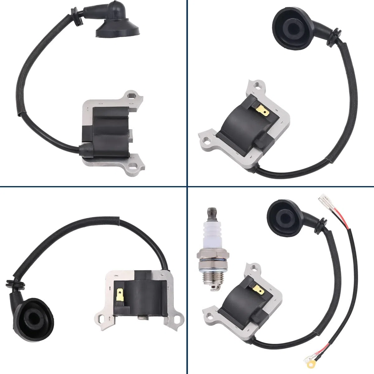 ZAMDOE Bobina de Encendido 40-5 43CC Reemplazo para 43CC 49CC 52CC 40-5 Desbrozadora de 2 Tiempos Cortacésped Motosierra Motor 44-5 CG430 CG520 BG430 Recortadora, con bujía