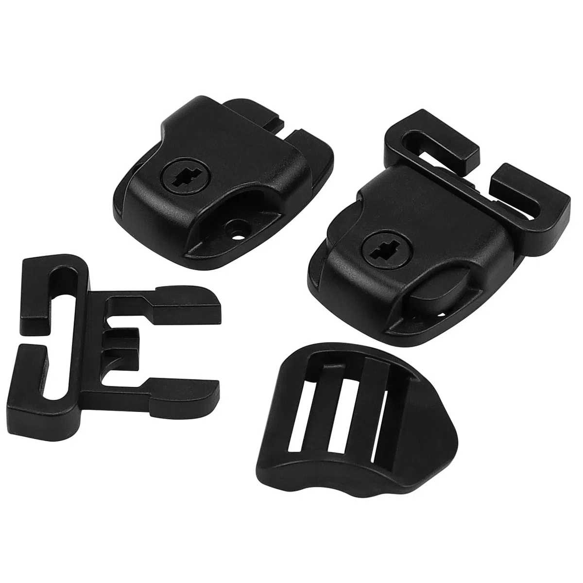 Hysagtek Juego de 8 clips de repuesto para cubierta de bañera de hidromasaje, hebillas de repuesto con llaves y accesorios, color negro