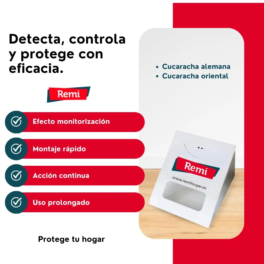 Remi Hogar Pack Gel Cucarachas + 15 Trampas Adhesivas | Mata Todo Tipo de cucarachas | Seguro para Personas y Mascotas | Fácil de Usar y sin Olor | Control eficaz en casa o Negocio (Gel + 15 trampas)