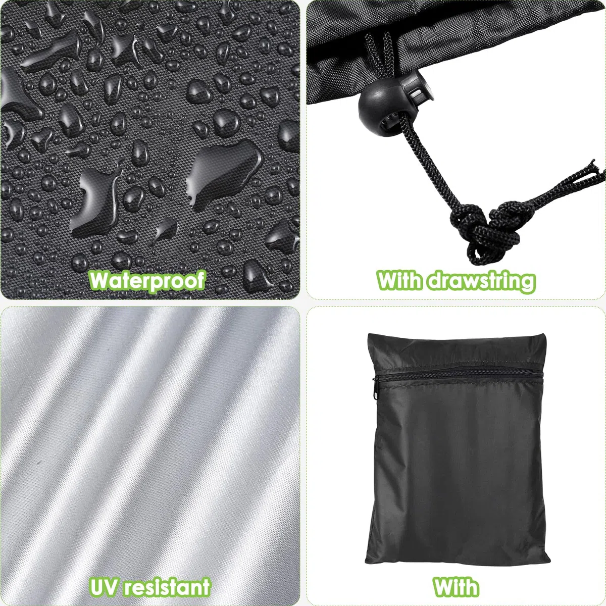 Funda para Banco de Jardín 4 Plazas,Funda para Sofá de Exterior Impermeable Tela Oxford con Salidas de Aire Funda Protectora Sofa de Patio Anti-Viento UV Resistente (190x66x89cm)