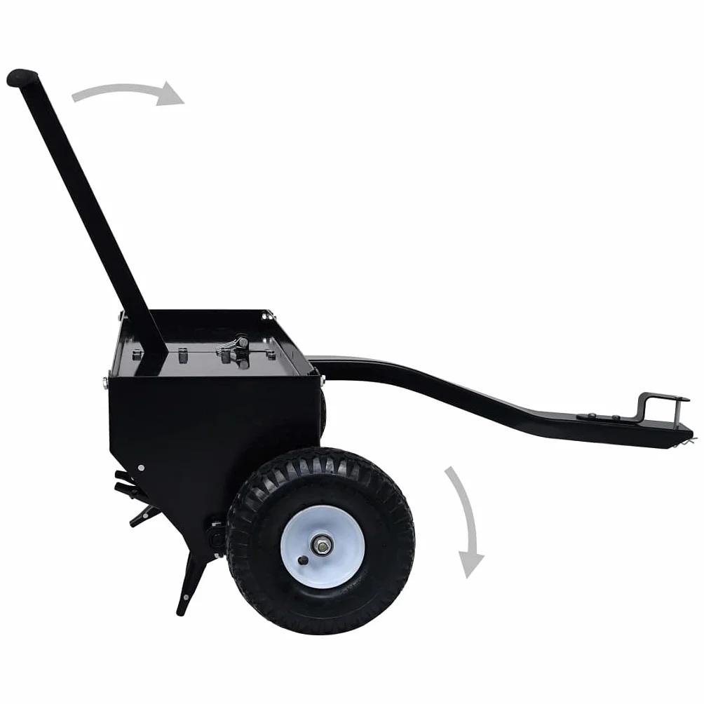 Aireador de césped para cortacésped de 102 cm con rodillo de acero, aireador de suelo, para césped y zonas verdes, fácil montaje, incluye acoplamiento universal