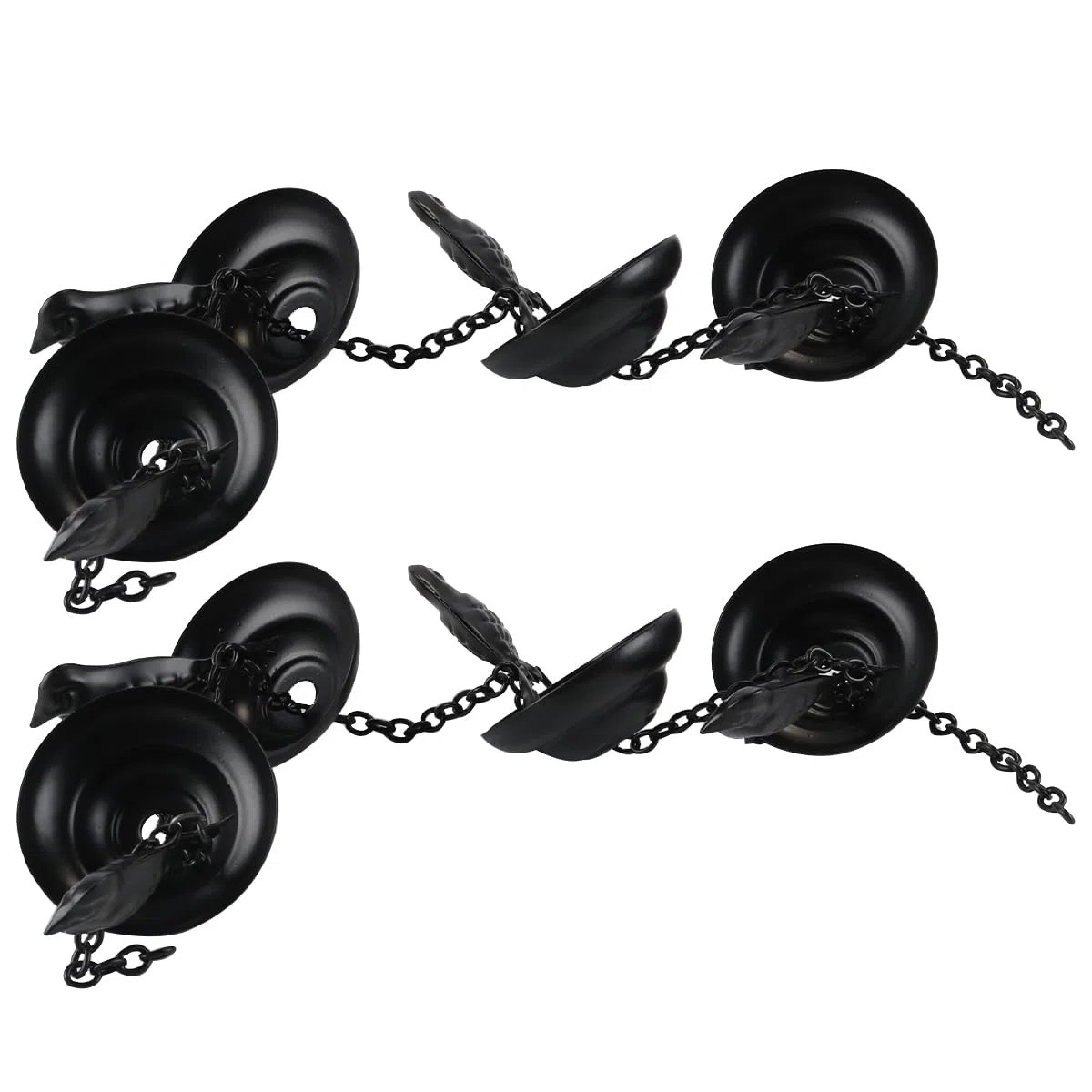 Namvo Cadena De Lluvia con Forma De Pájaro para Exteriores, Decorativa, Colgante, para Inauguración De La Casa, Canaletas Decorativas, Móvil, Pájaros En Tazas, Campanillas De Lluvia Negras