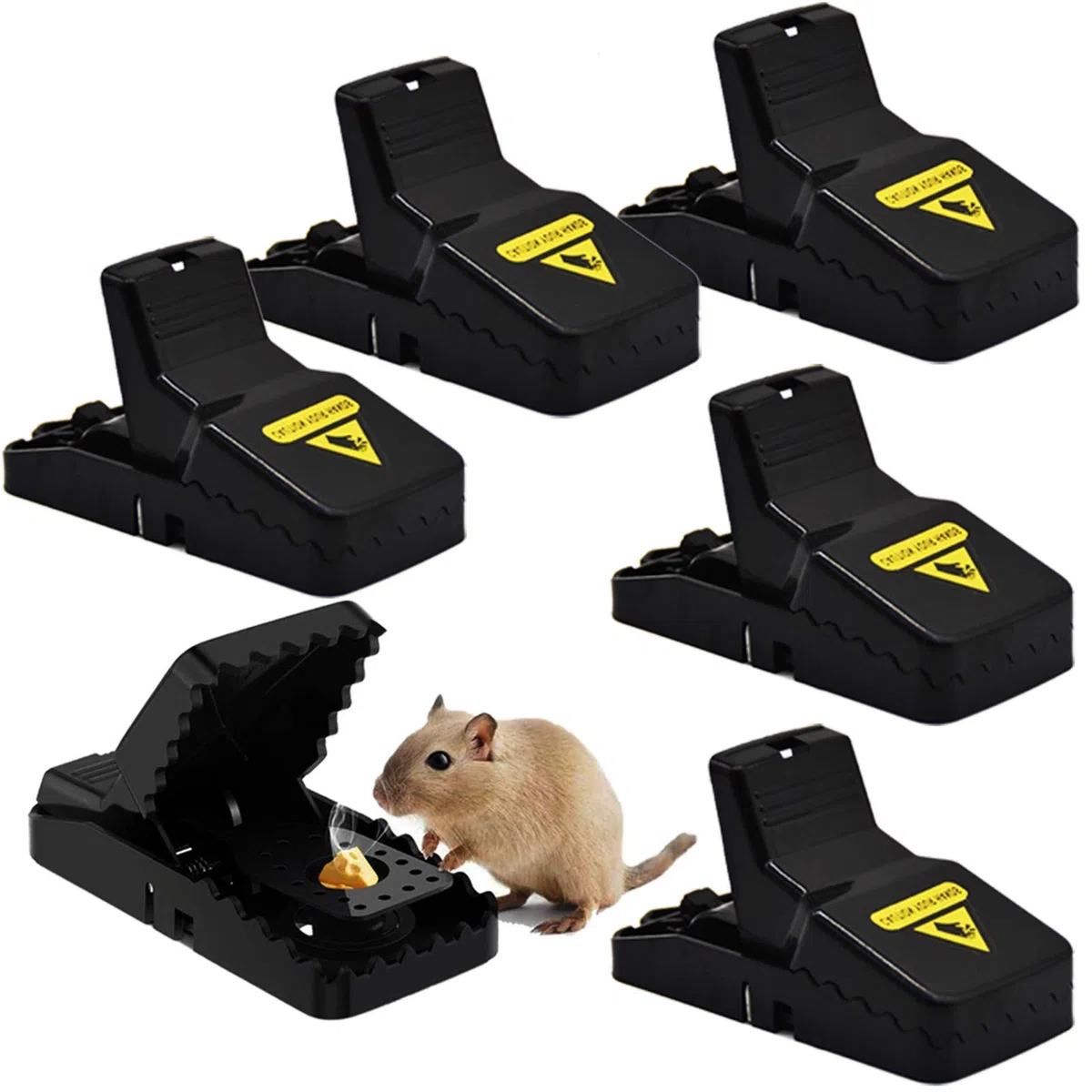 Trampas para Ratones, (Paquete de 6) Trampas para Rata Ratón de Respuesta Rápida Control de Roedores Asesino de Ratón Trampa de Rat Reutilizable Fácil Ratonera Snap Trap