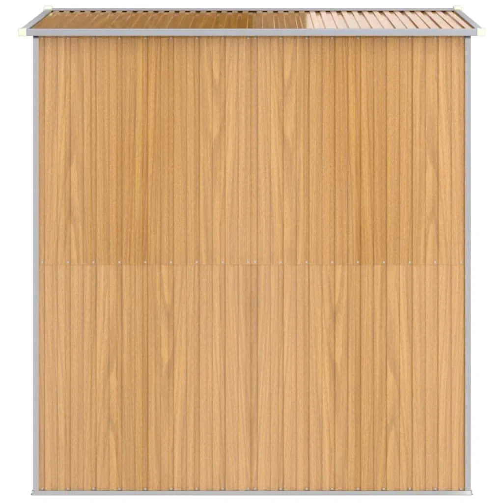 Caseta para electrodomésticos, 192 x 191 x 223 cm, acero galvanizado, color marrón claro