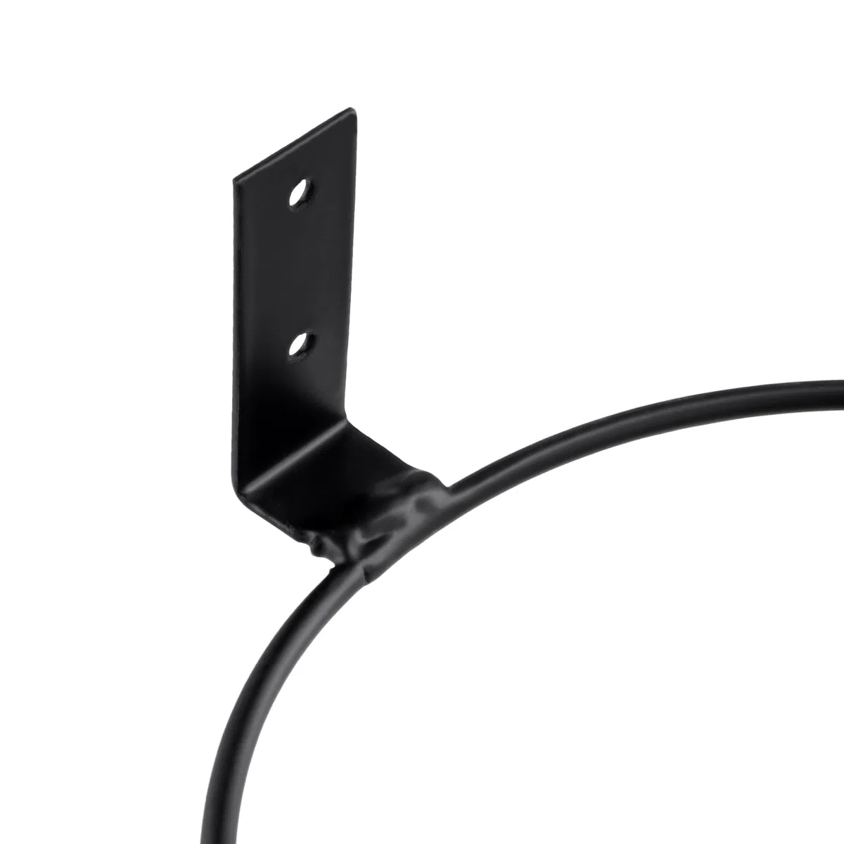 6 piezas soportes de pared negros para macetas con anillo, 20 cm de diámetro, soporte de pared para macetas de metal, interior y exterior