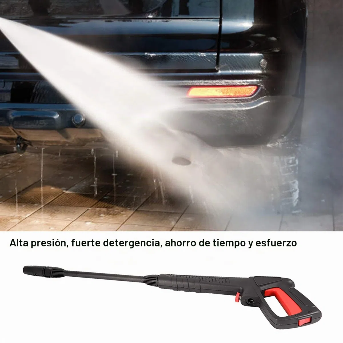 Lavadora a presión, 16Mpa Lavadora de alta presión con pinza para chorro de agua en aerosol Apto para Bosch AQT Black & Decker
