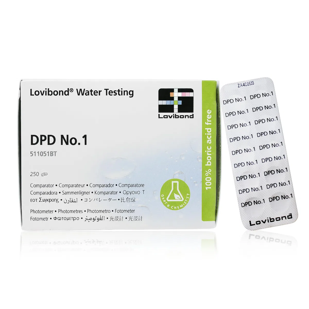 Certikin DPD Nº 1 Reactivo Piscina 250 Tabletas