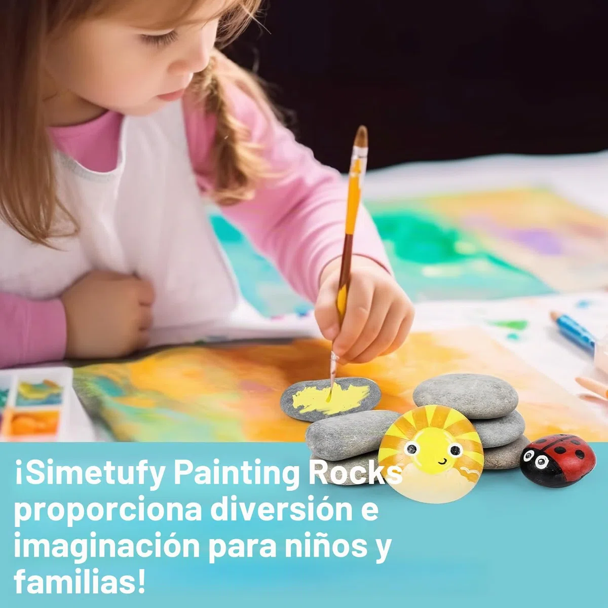KAHEIGN 20 Piezas Piedras para Pintar, 1,9KG 5-8cm Piedra Planas para Pintadas Guijarros de Río Grandes Lisas Naturales para DIY Manualidades Escuela Amabilidad Pintura Proyecto Decoraciones